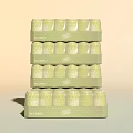 Stacked Green Beverage Packs With Honeycomb Pattern 24 Bottles 330ml Each Pure Leaf