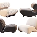 Quiet single sofa 3d model