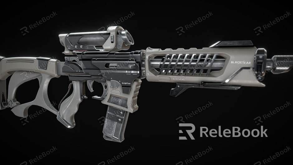 Sci-fi Assault Rifle model