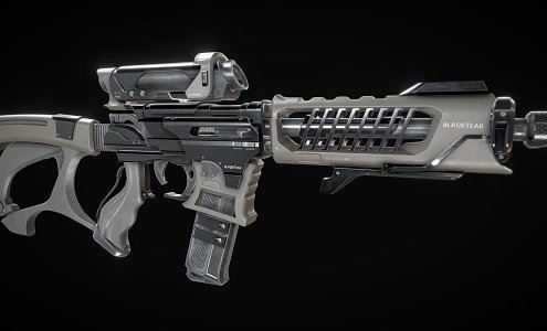 Sci-fi Assault Rifle 3d model