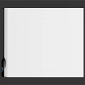 White Upright Household Appliance With Sleek Design And Blue Base Accent