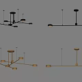 Modern chandelier 3d model