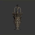 Elaborate Classical Sculpture Carving With Ornate Top Detailed Middle Section And Base