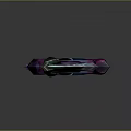 Ornate Fantasy Weapon With Sharp Purple Pink Blade And Intricate Decorative Hilt