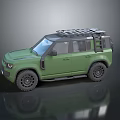 Green Military Vehicle With Off Road Style Roof Rack And Rugged Exterior Design