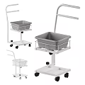 Portable Professional Massage Table With Foldable Metal Frame And Beauty Trolleys