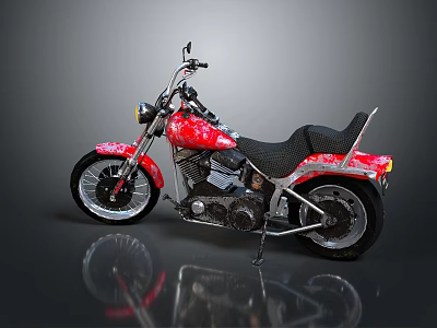 Motorcycle Two-wheeled Motorcycle Cross-country Motorcycle Road Race Motorcycle Motor Vehicle Transport 3d model
