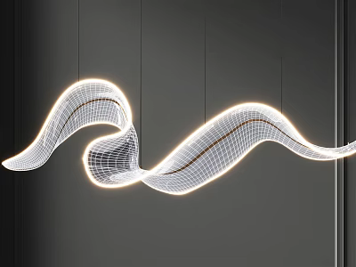 Modern chandelier 3d model