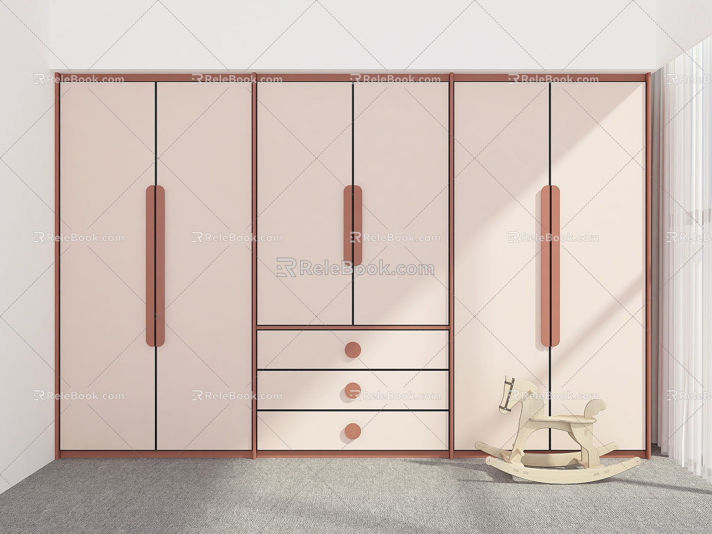 Wardrobe Overall Wardrobe Wardrobe Custom Coat Cabinet Storage Wardrobe Wardrobe 3d model