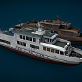 Modern White Yacht Exterior With Multiple Decks And Large Glass Windows