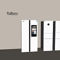 Poliform White Refrigerators And Freezers With Modern Sleek Design And Different Styles