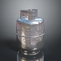 Household LPG Gas Cylinder With Stainless Steel Silver Finish For Home Use