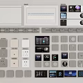 Modern Switch Panels With Various Gray White Designs And Sleek Finish For Home