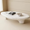 Modern stone coffee table 3d model
