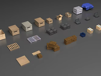 Box and Box 3d model
