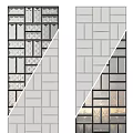 Contemporary Wall Tile Patterns With Different Geometric Designs And Textured Layouts 3d model
