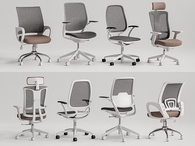 Modern Office Chair Computer Chair Rotating Chair Mesh Chair 3d model