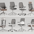 Modern Office Chair Computer Chair Rotating Chair Mesh Chair 3d model