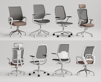 Modern Office Chair Computer Chair Rotating Chair Mesh Chair 3d model