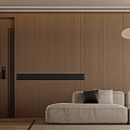 Modern Living and Dining Room Interior Design With Pendant Light Bookshelf Sofa And Coffee Table