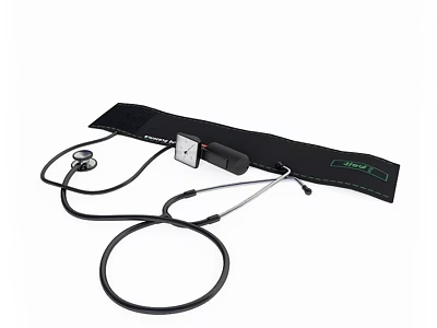 Medical Device With Stethoscope And Monitoring Belt For Clinical Health Assessment And Monitoring 3d model
