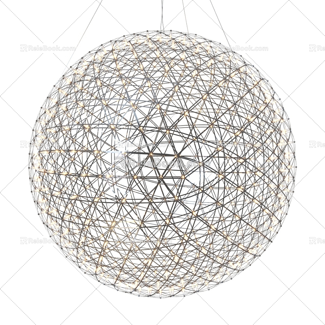 Modern chandelier Moooi Raimond 3d model