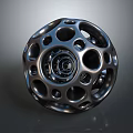 Modern Metal Spherical Furniture Decor Featuring Hollow Openings And Shiny Metal Finish