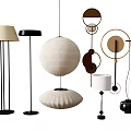 floor lamp chandelier decorative lamp wall lamp 3d model