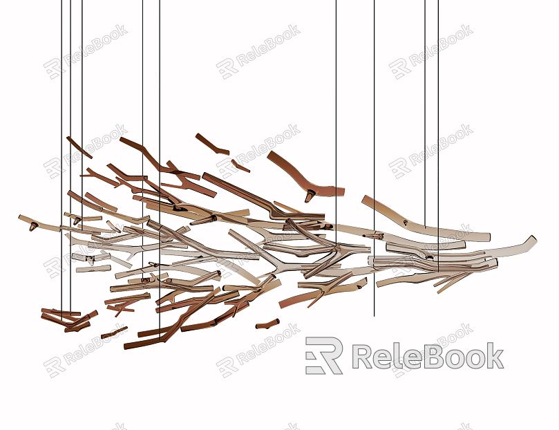 Modern special-shaped chandelier branch shaped chandelier model