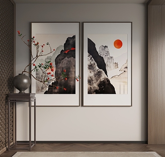 Hanging Painting Decorative Painting 3d model