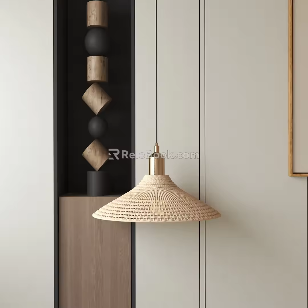 Modern chandelier 3d model