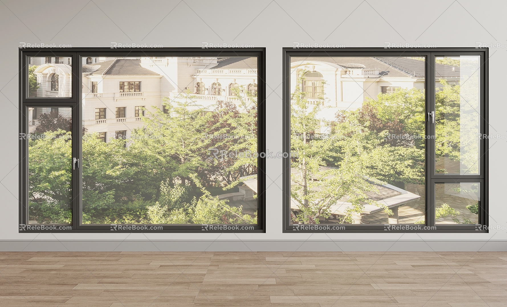 Floor-to-ceiling windows 3d model