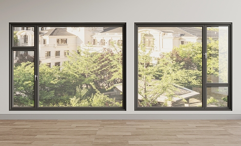 Floor-to-ceiling windows 3d model