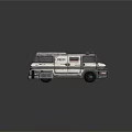 Police Functional Vehicle with Futuristic Design Metallic Exterior Roof Police Lights and LED Lighting