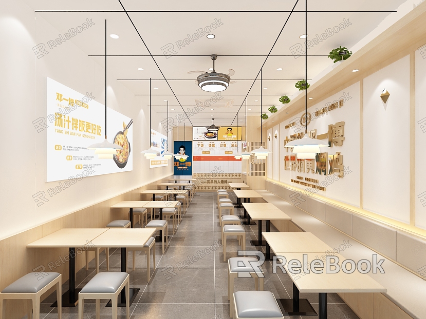 Modern Fast Food Restaurant model