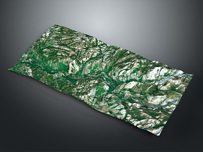 Geography, topography, mountain shape, ridge, ridge, valley, mountain range, canyon, geomorphology, mountain peak, mountain body 3d model