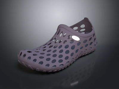 Lightweight Casual Perforated Shoes with Round Holes for Summer Comfortable Wear 3d model