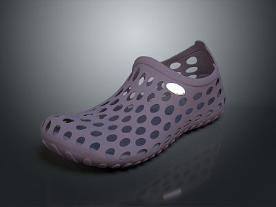 Plastic Slippers Flat Floor Slippers Leather Slippers Casual Slippers Sandals Beach Shoes Bubble Shoes 3d model