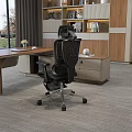 Ergonomic High Back Mesh Office Chair With Adjustable Headrest And Footrest For Modern Executive Office