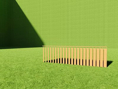 Modern Guardrail Railing 3d model