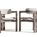 Comfortable Modern Leisure Chairs With Wooden Frame And Soft Upholstered Seat Design