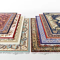 European-style square carpet fabric carpet 3d model