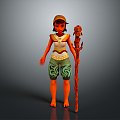 Female Elf Cartoon Witch Magic Witch Magic Girl Magician Elf Mage Warlock Wizard 3d model