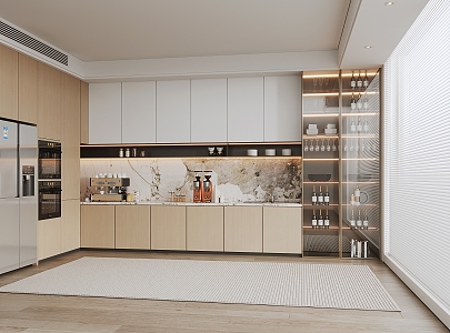 Modern Kitchen Cabinets 3d model