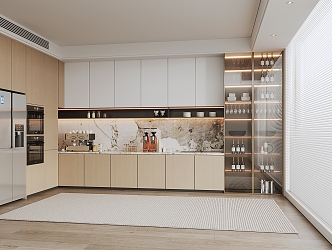 Modern Kitchen Cabinets 3d model