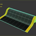 Black Mat With Yellow Edges Non Slip For Home Kitchen Bathroom Use