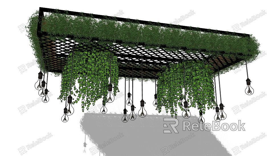 Industrial LOFT suspended ceiling plant suspended ceiling art installation model