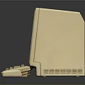Vintage Computer System With CRT Monitor Keyboard Floppy Drive And Mouse