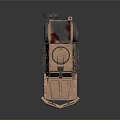Light Brown Military Tank Model With Antenna Roof Equipment And Wheel Design