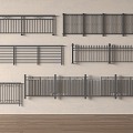 Modern guardrail 3d model